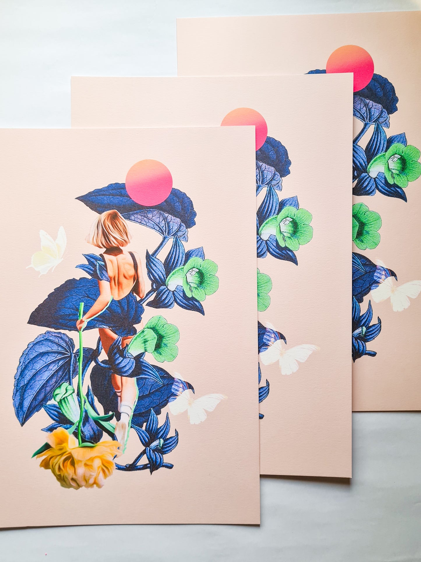 Botanical Dreams, 5” x 7” / A4 art print - Woman Create