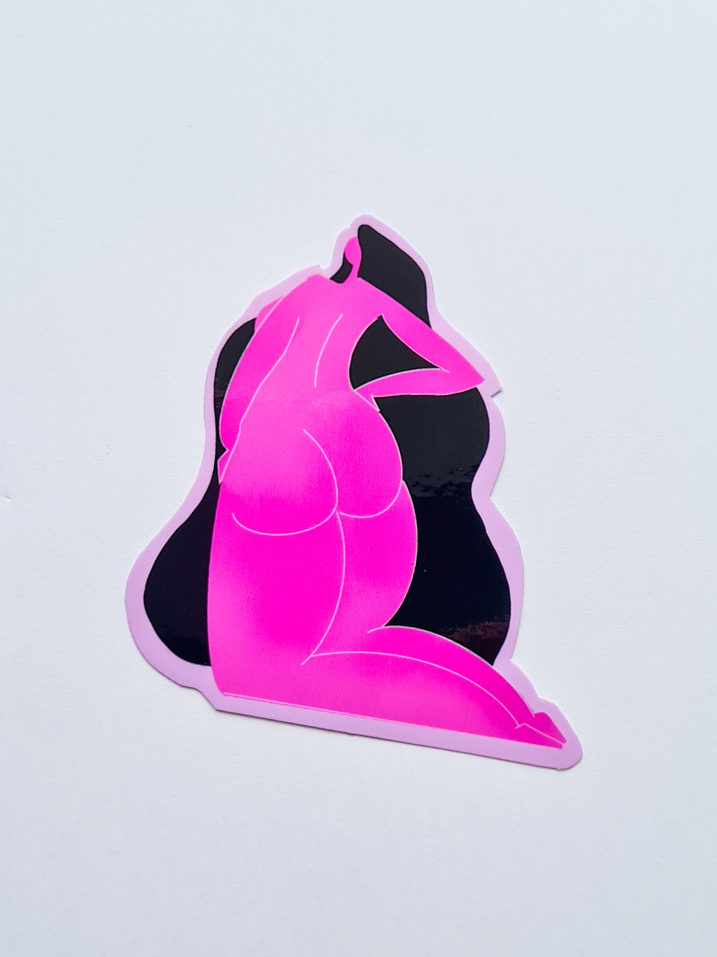 Pink Body #1 sticker - Woman Create