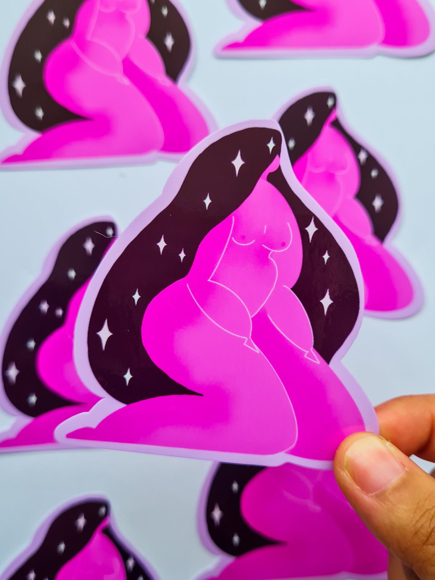 LOVELY BODIES Last Charm + Vinyl Sticker Set - Woman Create