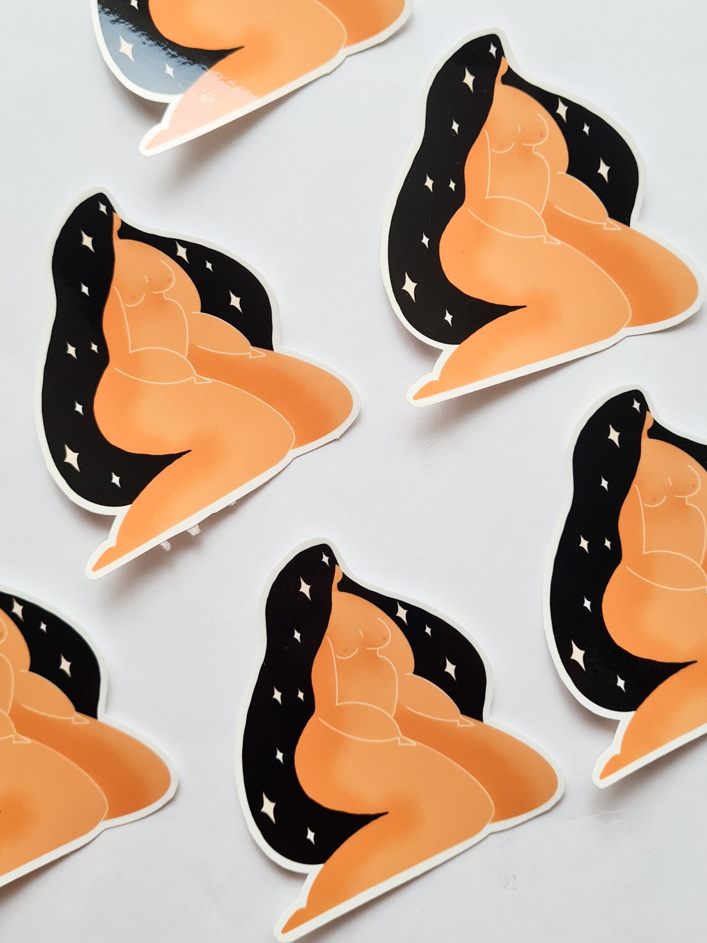 Lovely Brown Body #3 sticker - Woman Create