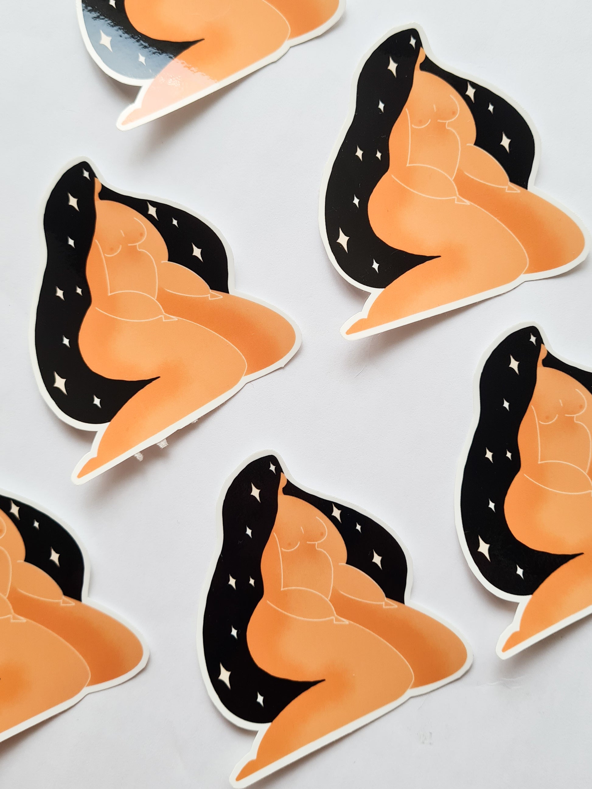 Lovely Brown Body #3 sticker - Woman Create