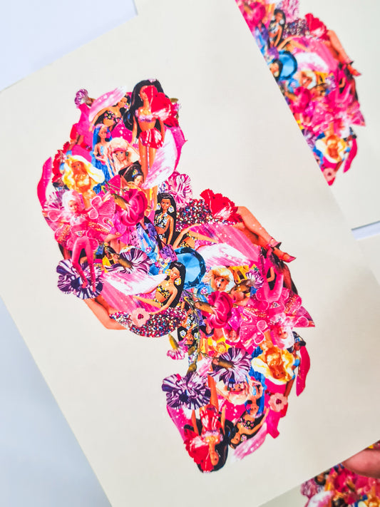 Barbies Assemble!, A5 art print - Woman Create