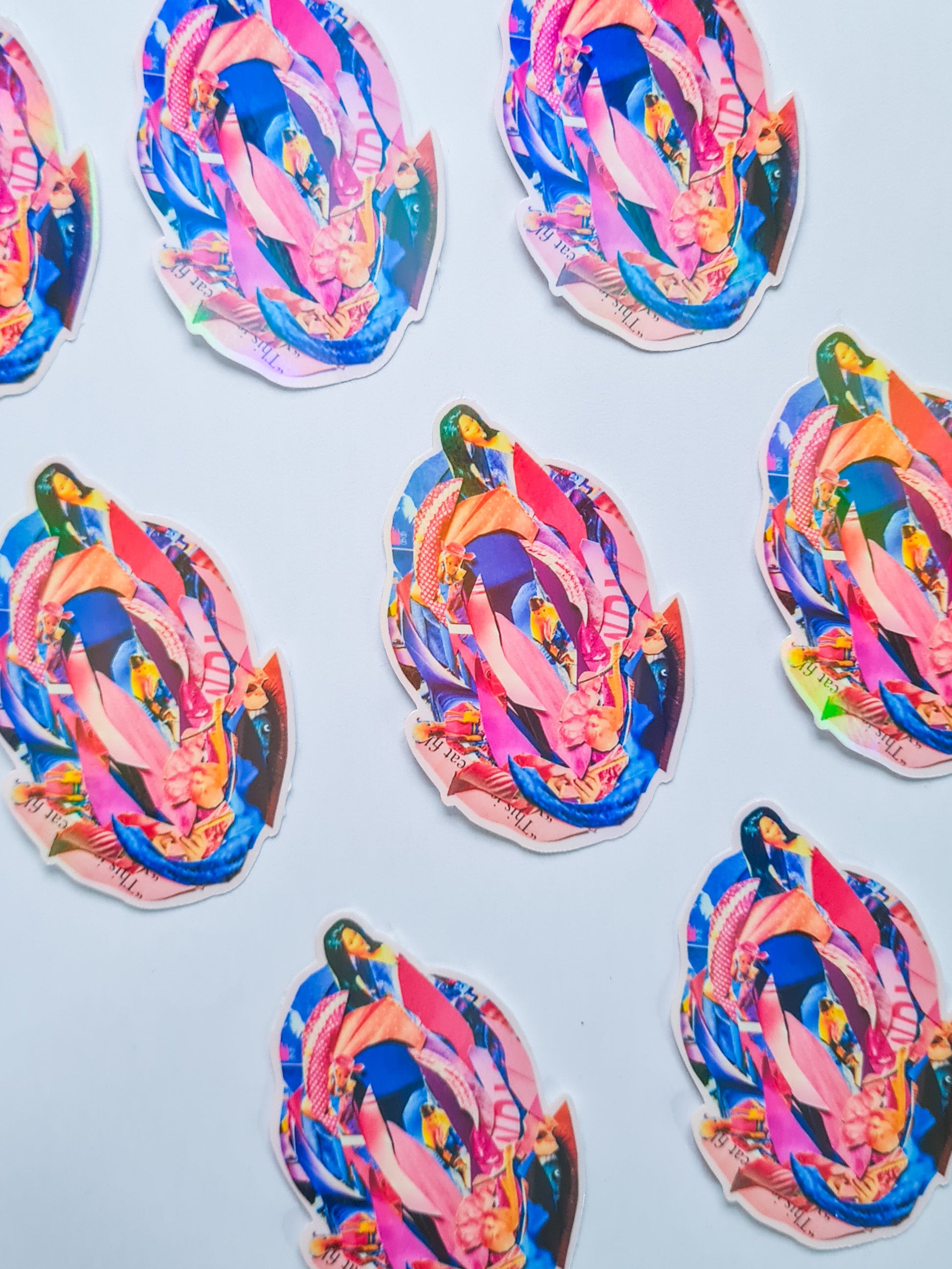 Bargina VULVA #3 collage sticker - Woman Create