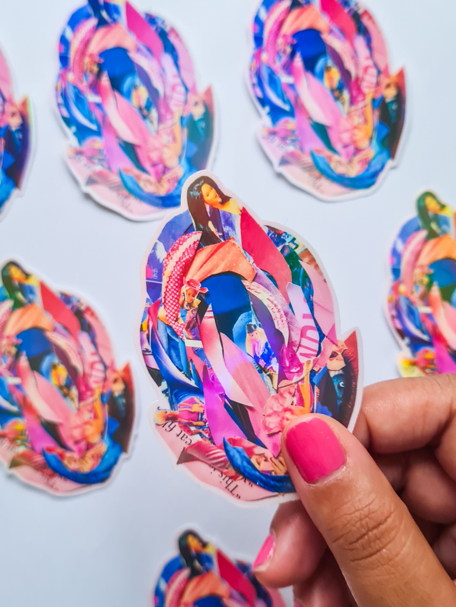 Bargina VULVA #3 collage sticker - Woman Create