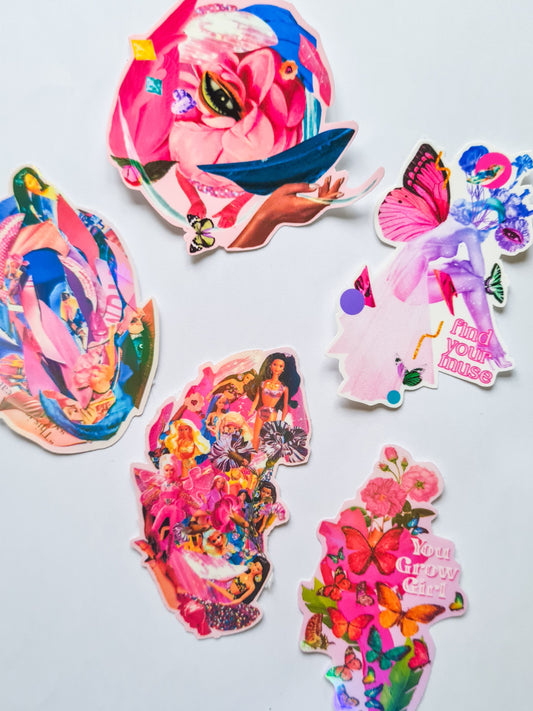 FEMININE POWER sticker set - Woman Create