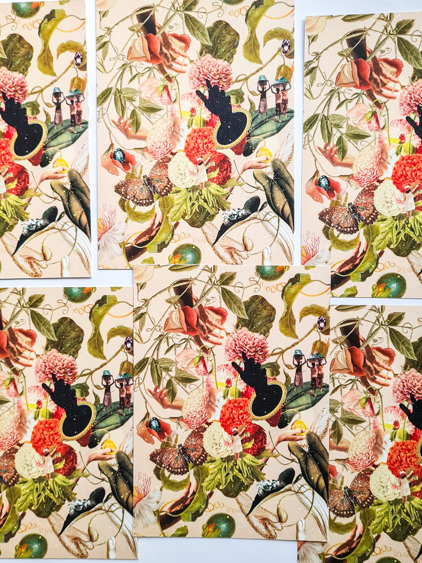 Growth In Its Own Time, 5” x 7” / A5 / A4 collage art print - Woman Create