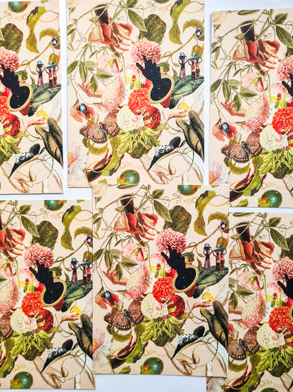 Growth In Its Own Time, 5” x 7” / A5 / A4 collage art print - Woman Create