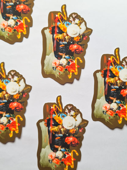 Sad but Still Blooming collage sticker - Woman Create