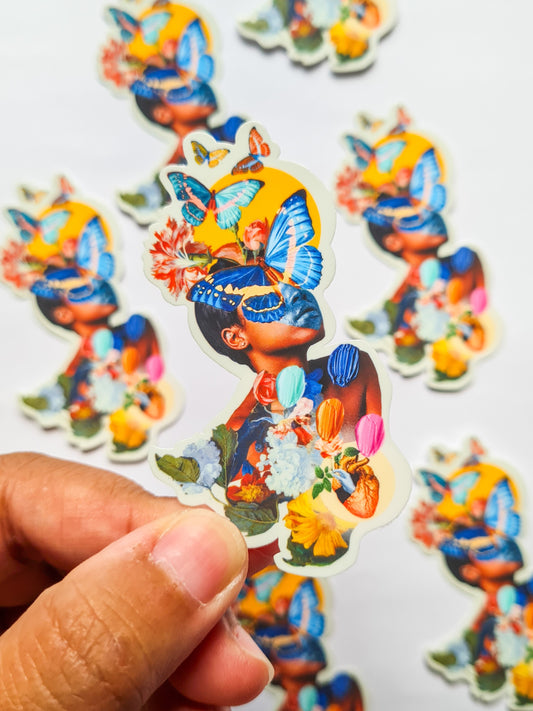 Transformative Self - LIGHT collage sticker - Woman Create