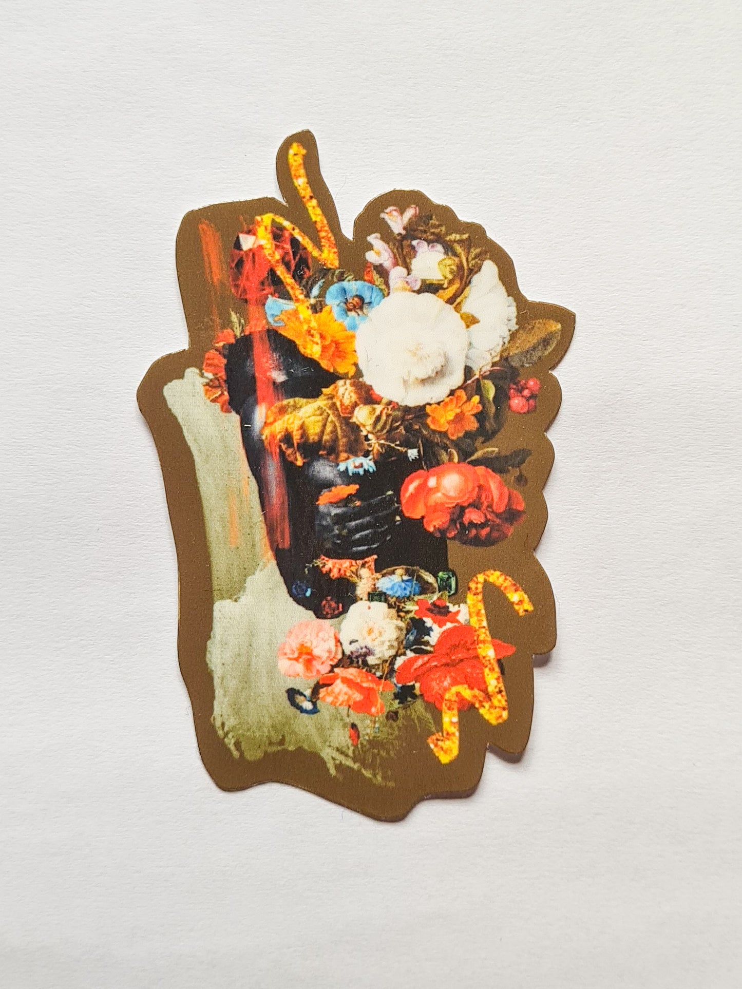 Sad but Still Blooming collage sticker - Woman Create