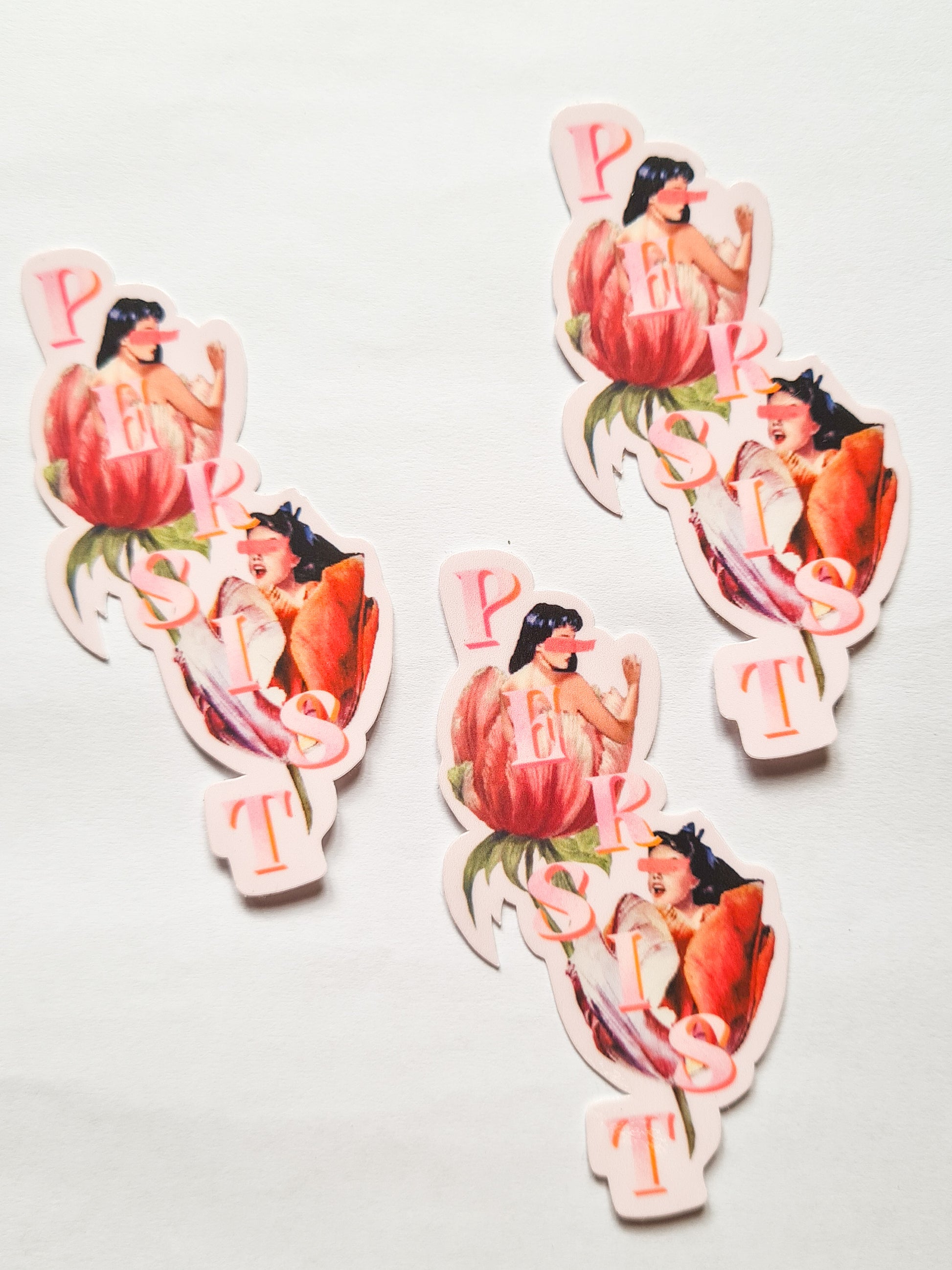 PERSIST collage sticker - Woman Create