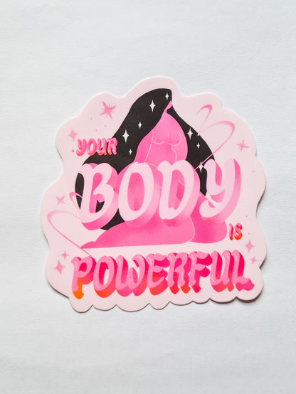 PINK FEMINIST POWER sticker set - Woman Create