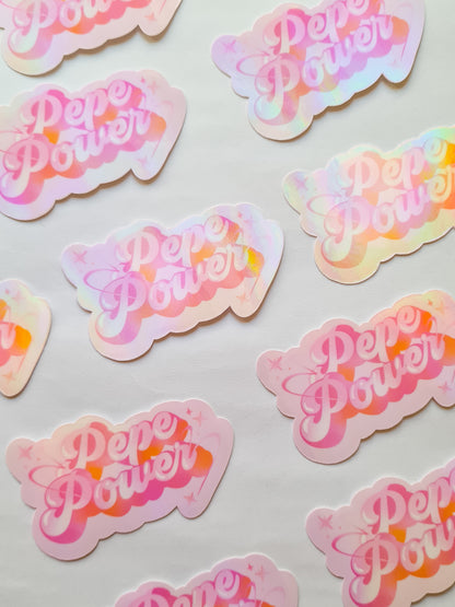PEPE POWER type sticker - Woman Create