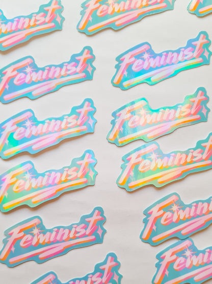 FEMINIST type sticker - Woman Create