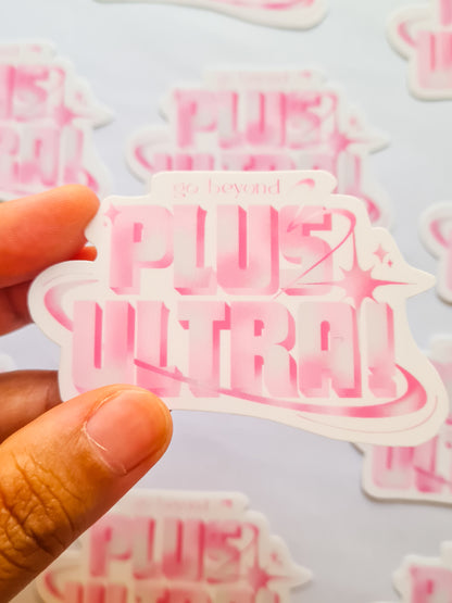 PLUS ULTRA - MHA fanart type sticker - Woman Create