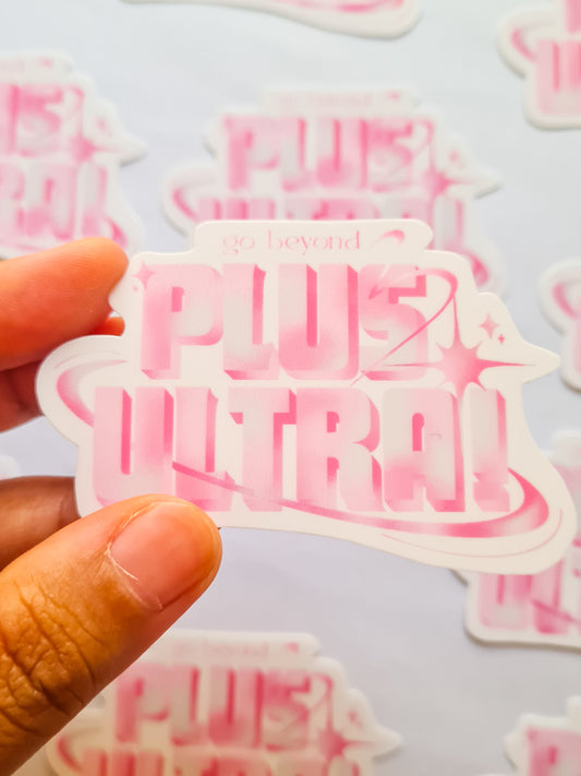 PLUS ULTRA - MHA fanart type sticker - Woman Create