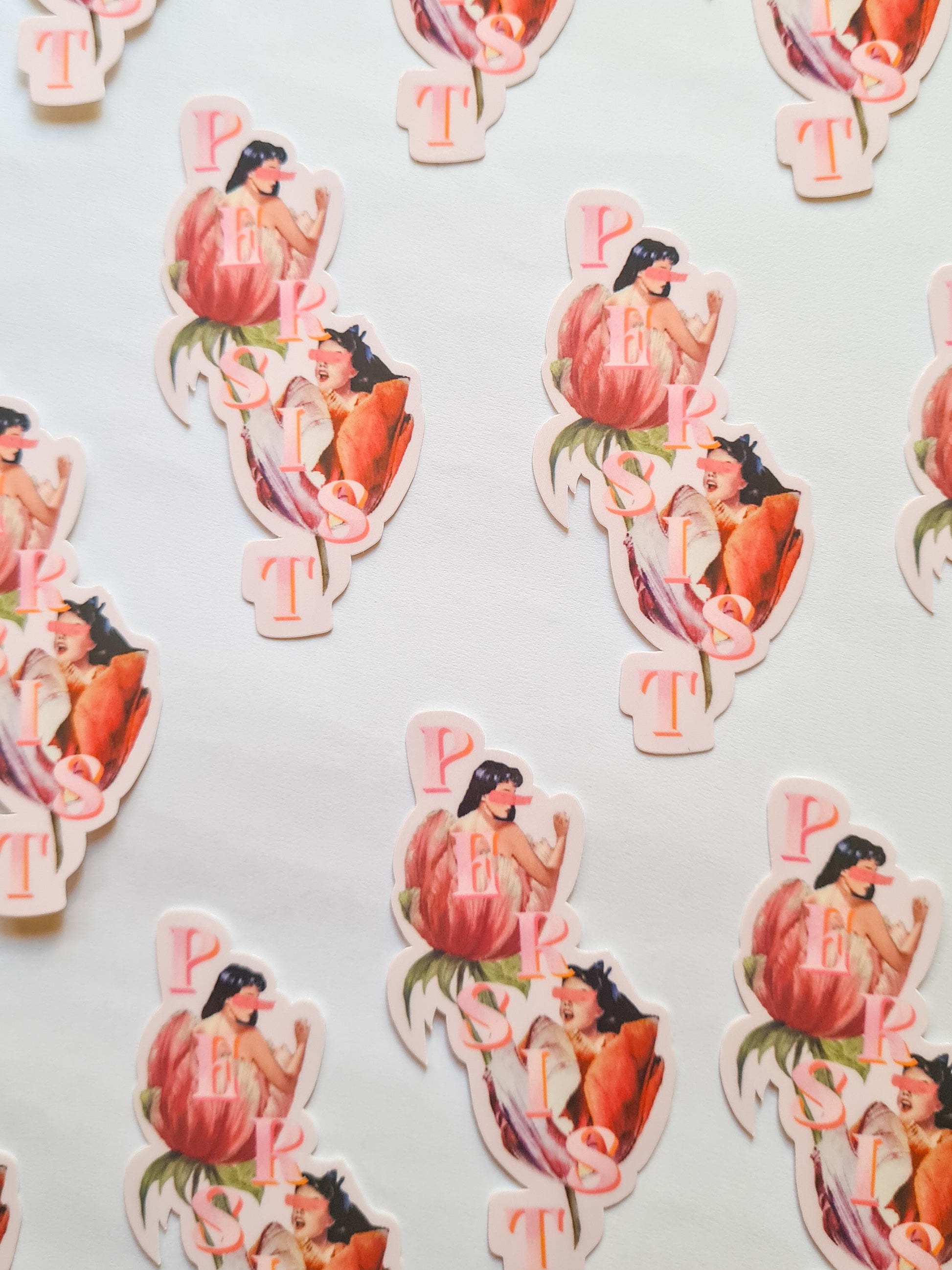 PERSIST collage sticker - Woman Create