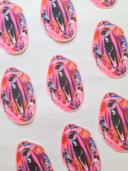 VULVA #1 collage sticker - Woman Create