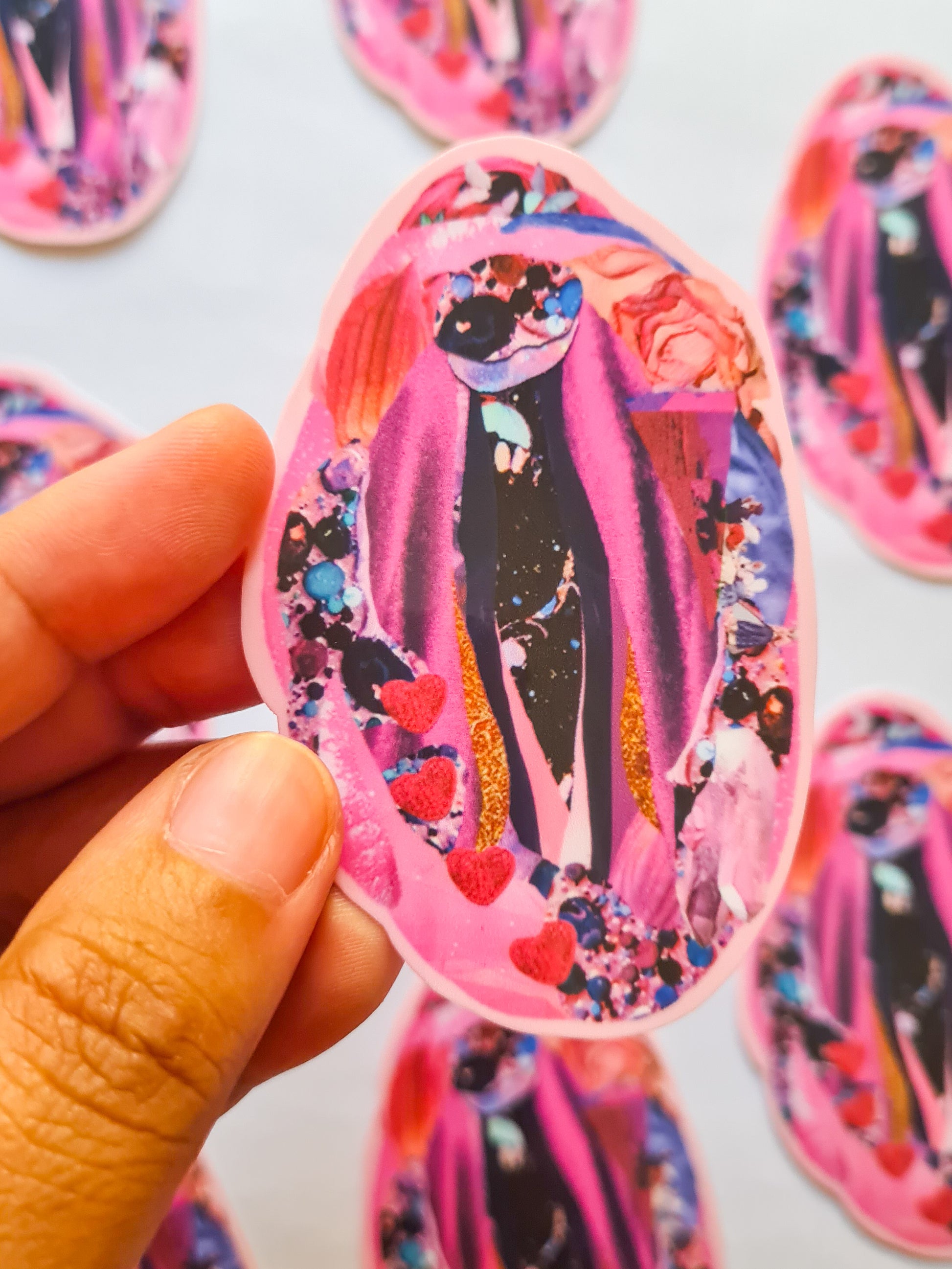 LOVELY BODIES Last Charm + Vinyl Sticker Set - Woman Create