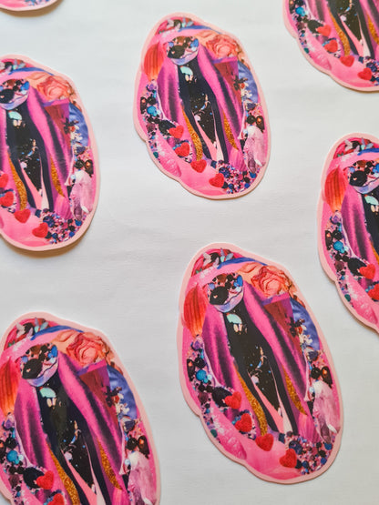 VULVA #1 collage sticker - Woman Create
