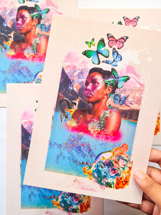 Mystical Water, A5 art print - Woman Create