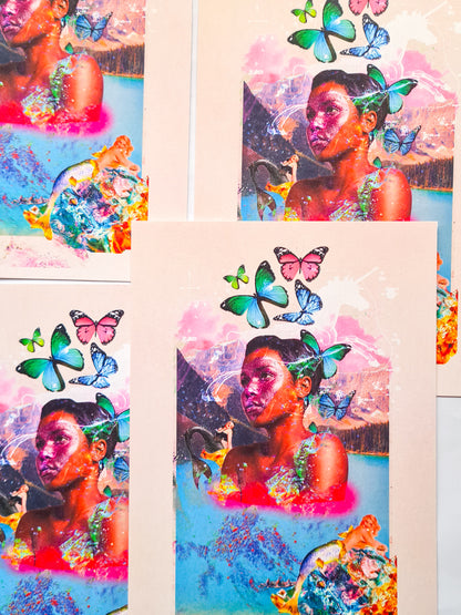 Mystical Water, A5 art print - Woman Create