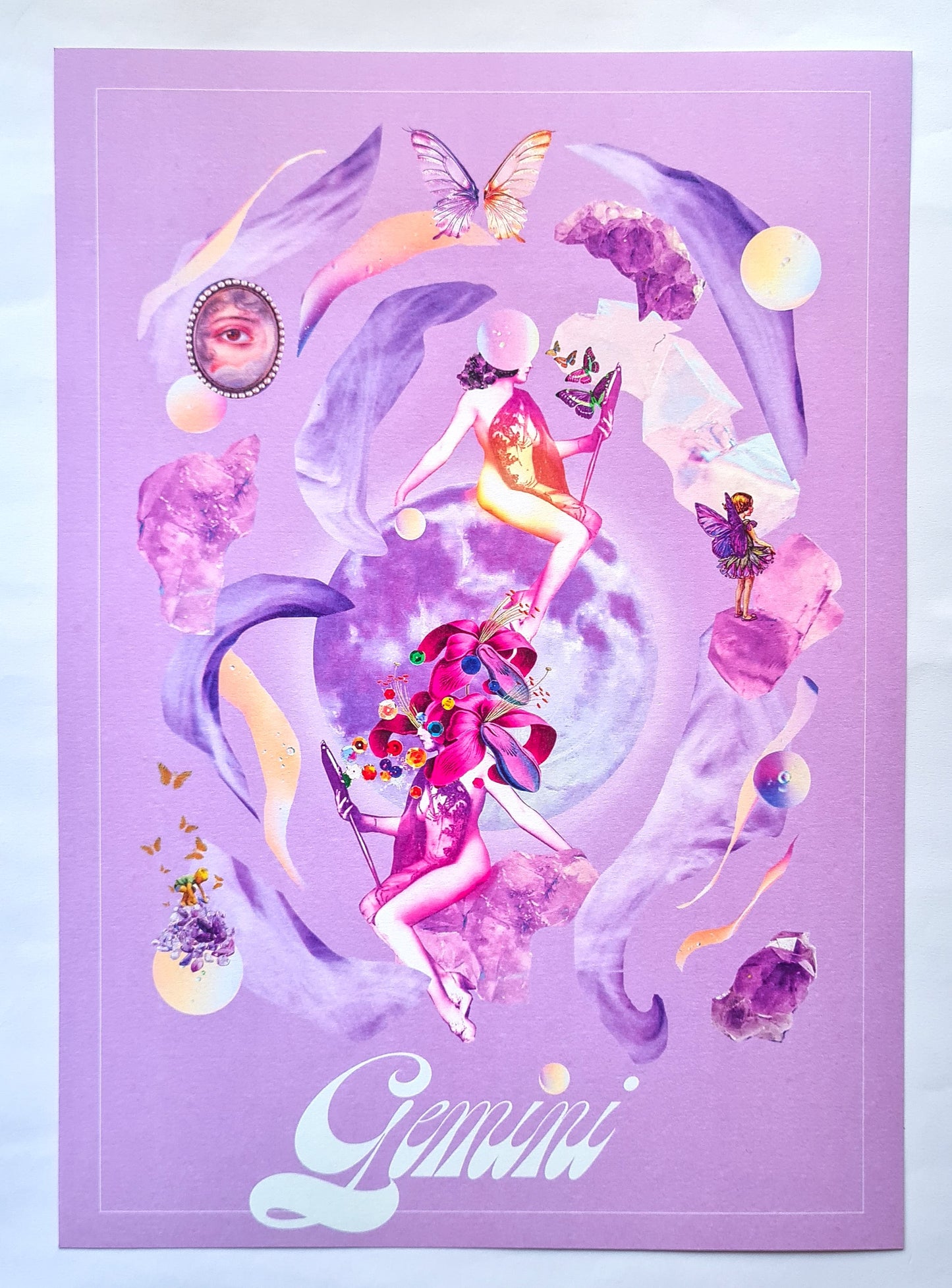 GEMINI, A5 / A4 art print - Woman Create