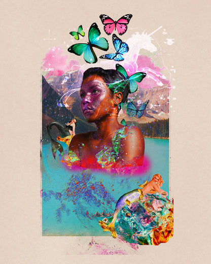 Mystical Water, A5 art print - Woman Create