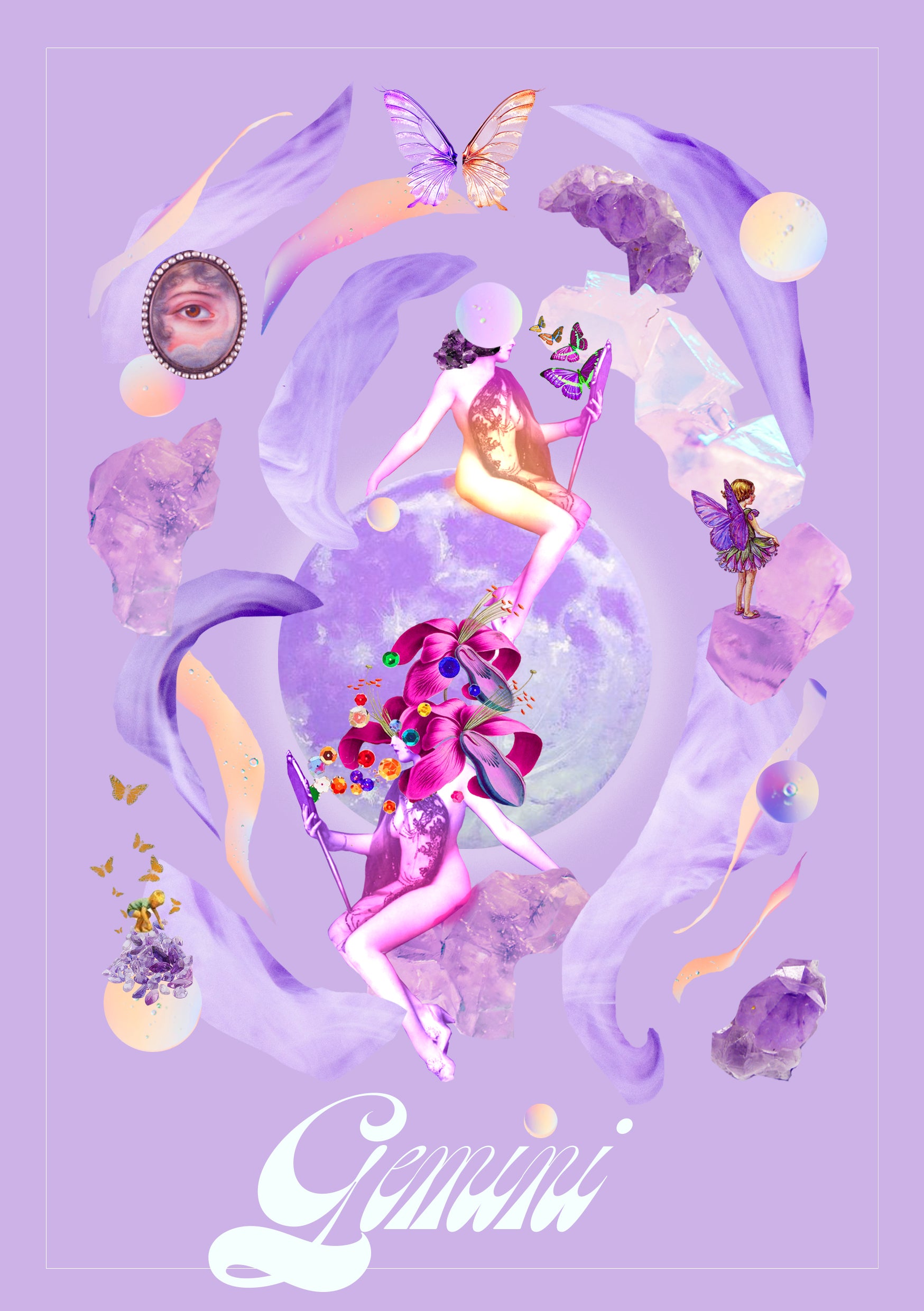 GEMINI, A5 / A4 art print - Woman Create