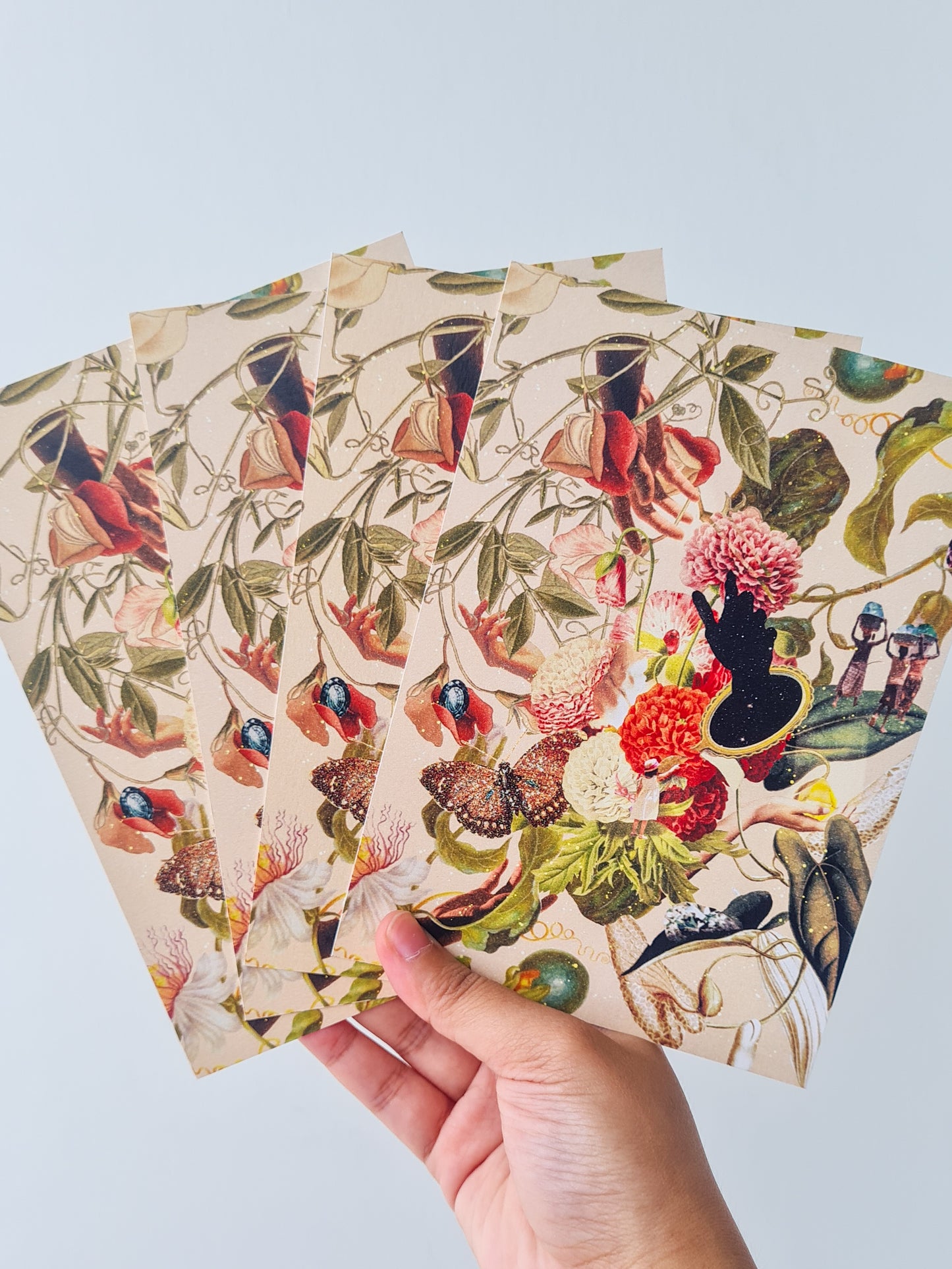 Growth In Its Own Time, 5” x 7” / A5 / A4 collage art print - Woman Create