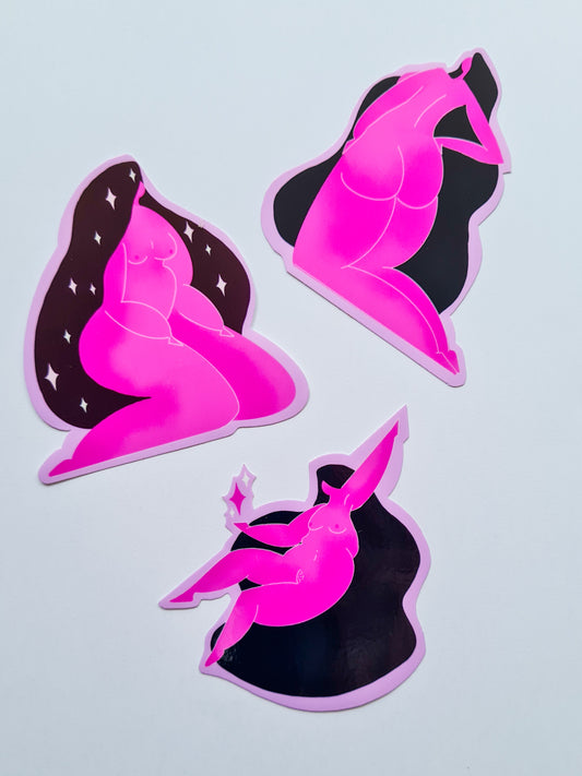 Heavenly Bodies Sticker Set - Woman Create