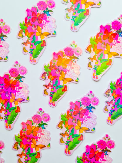 You Grow Girl sticker - Woman Create