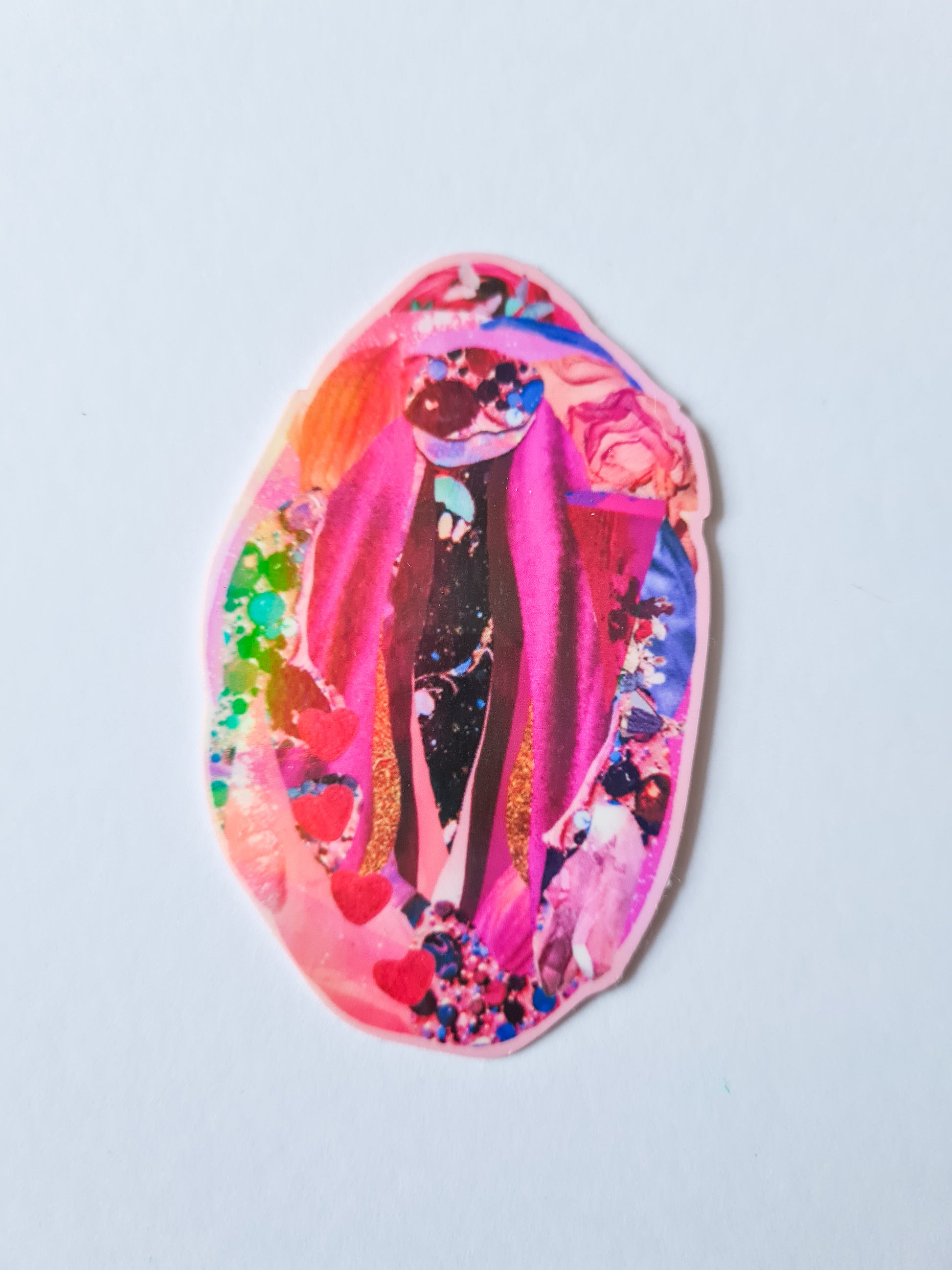 VULVA #1 collage sticker - Woman Create